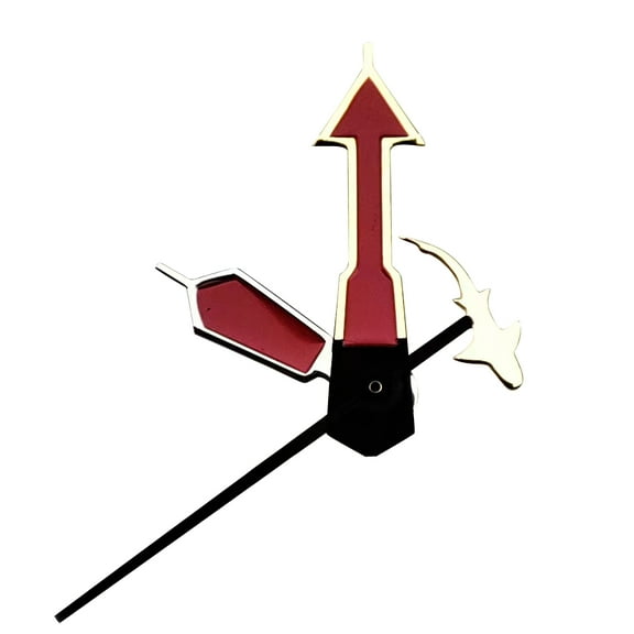 Red Fish Stainless Steel Watch Hands Replace for NH35 NH36 Automatic Movement