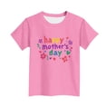 thumbnail image 5 of Rvasteizo Kids Long Sleeve Shirt Print Floral Crew Neck Short Sleeve Cotton Casual Tee for Boys Girls 3 to 15 Years Holiday Wear, 5 of 5