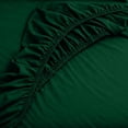 thumbnail image 3 of Dan River Bed Sheet Set King 4 Piece Hunter Green Breathable Soft Cotton Jersey Sheets with Deep Pockets, Unisex, 3 of 11