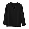 thumbnail image 3 of Acaics Girls' Long-Sleeve Layering T-Shirt: Fall Solid-Color Lightweight Modal Long-Sleeve Crew-Neck Top, Ages 0–15, 3 of 10