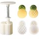 thumbnail image 1 of Molde de pastel de luna de piña, molde de sello de galleta, molde de sello de galleta Sugarcraft Fondant pastel de silicona TUNC Sencillez, 1 of 5