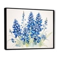 thumbnail image 2 of Designart "Dreamlike Blue Bonnets Minimalism" Blue Bonnets Floater Framed Wall Art Prints, 2 of 5