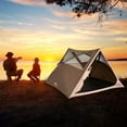 thumbnail image 6 of CLAM Quick-Set Apex 8 x 8 Ft Portable Outdoor A-Frame Camping Tent, Brown, 6 of 12