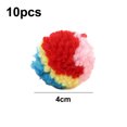 10pcs Colored kitten toy cat chasing wool ball Blossomir