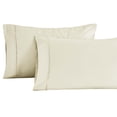 thumbnail image 2 of Superior 1400-1500 Thread Count Cotton Blend Pillowcase, Set of 2, Standard, Ivory, 2 of 6