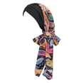 thumbnail image 3 of Bohemian Floral Print Chiffon Headband with Forehead Ruffle and Long Tail for Versatile Boho Hair Accessory for Home and Leisure, 3 of 3
