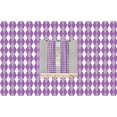 thumbnail image 4 of Ambesonne Violet Window Curtains, Purplish Rhombus Printing, Each 28" W x 84" L, Purple Lavender and White, 4 of 4