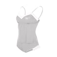 thumbnail image 5 of AWZXDE Women's Underwear Set Top with Built-in Bra & Shorts Sleepwear Loungewear Grey,S, 5 of 8