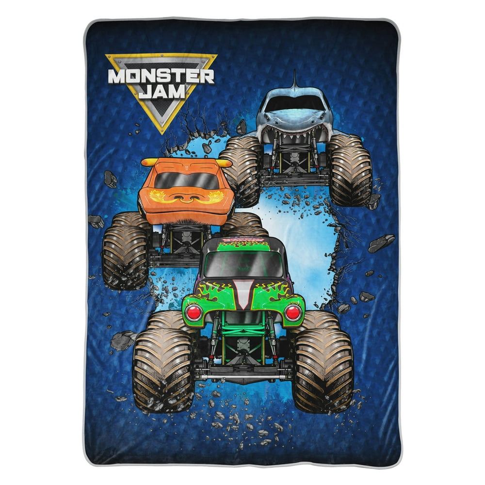 Monster Jam 62" x 90" Plush Blanket