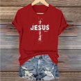 thumbnail image 5 of VBTAPA Happy Easter Shirts for Women Funny Cute Bunny Shirt 2025 Easter Tshirt Rabbit Graphic T Shirts Trendy Casual Short Sleeve Tops Prime Sales of The Day Red XL, 5 of 6