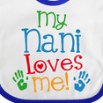 thumbnail image 4 of Inktastic My Nani Grandma Loves Me Boys or Girls Baby Bib, 4 of 4