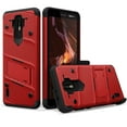 thumbnail image 2 of ZIZO BOLT Series Nokia 3.1 C Case Military Grade Drop Tested with Full Glass Screen Protector Holster and Kickstand Red Black, 2 of 6
