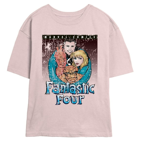 Juniors Marvel: Fantastic Four Classic Comic Squad T Shirt