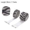thumbnail image 2 of Unique Bargains 2 Roll 1 Yard 13.5/27mm Self Adhesive Crystal Rhinestone Ribbon for Crafts Project, Black+White, 2 of 5