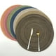 thumbnail image 2 of Matsuzay Juego de 6 manteles individuales y posavasos de algodón para redonda, muy adecuados para llevar comida Mostrada Naranja 38cm, 2 of 6