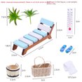 thumbnail image 5 of Mini casa de muñecas, sillón reclinable de madera para playa de verano, modelo de accesorios para fotografía de sauna en miniatura, 5 of 5