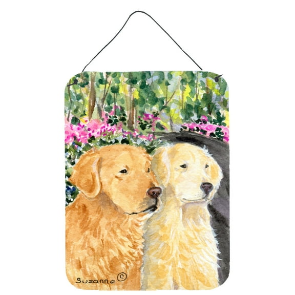 Caroline's Treasures SS8974DS1216 Golden Retriever Wall or Door Hanging Prints, 12x16, multicolor