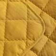 thumbnail image 5 of Organictune Microfiber Down Alternative Machine Washable Toddler Comforter, Super Soft and Lightweight Kids Crib Quilted Blanket for Stroller, Travel, Yellow, 39"x47", 5 of 5