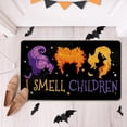 thumbnail image 2 of Halloween I Smell Children Decorative Front Door Mat, Sanderson Sisters Witches Hocus Pocus Doormat Indoor Outdoor Floor Entryway Rug, Funny Holiday Home Kitchen Decoration 17x29 Inch, 2 of 6