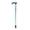 Blue, variant on Sportteer Walking Stick Anti-Skid Walking Stick Walking Stick with Ergonomic Handle: 2 Section Length Adjustable Stable -Skid Crutch Hiking Cane for Women Men