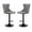 Gray | Black, variant on Tcbosik Modern Velvet Fabric Swivel Barstools Set of 2, 24.8"-33" Height Adjustable Counter Bar Chair, Upholstered Bar Stool for Kitchen Island, Dining Room, Easy Assembly, Gray