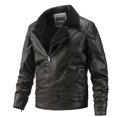 thumbnail image 1 of KBKYBUYZ Sales Men's Winter Lamb Velvet Leather Jacket Plus Velvet Warm Jacket Motorcycle Jacket Warm And Comfortable Jacket, 1 of 3