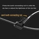 thumbnail image 2 of Releasable Reusable Zip Ties 12 Inch Heavy Duty Zip Tie Thi Bla Cable Ties Reusable 100 Pa 50lb Tensile Strength Nylon Cable Wire Ties For Multi, 2 of 2