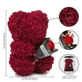 thumbnail image 6 of RECUTMS Artificial Rose Bear Valentines Day Gifts for Her,Mothers Day Anniversary Birthday Gifts (Wine Red), 6 of 8