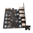 thumbnail image 3 of Tarjeta Adaptadora PCI Express Bling Bling USB3.1 5 Gbps 5 Puertos Adaptador de Red PCIe, 3 of 12