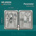thumbnail image 4 of Stainless Steel Manicure Sets Pedicure Kits Personal Care Tools with PU Leather Case, 4 of 5