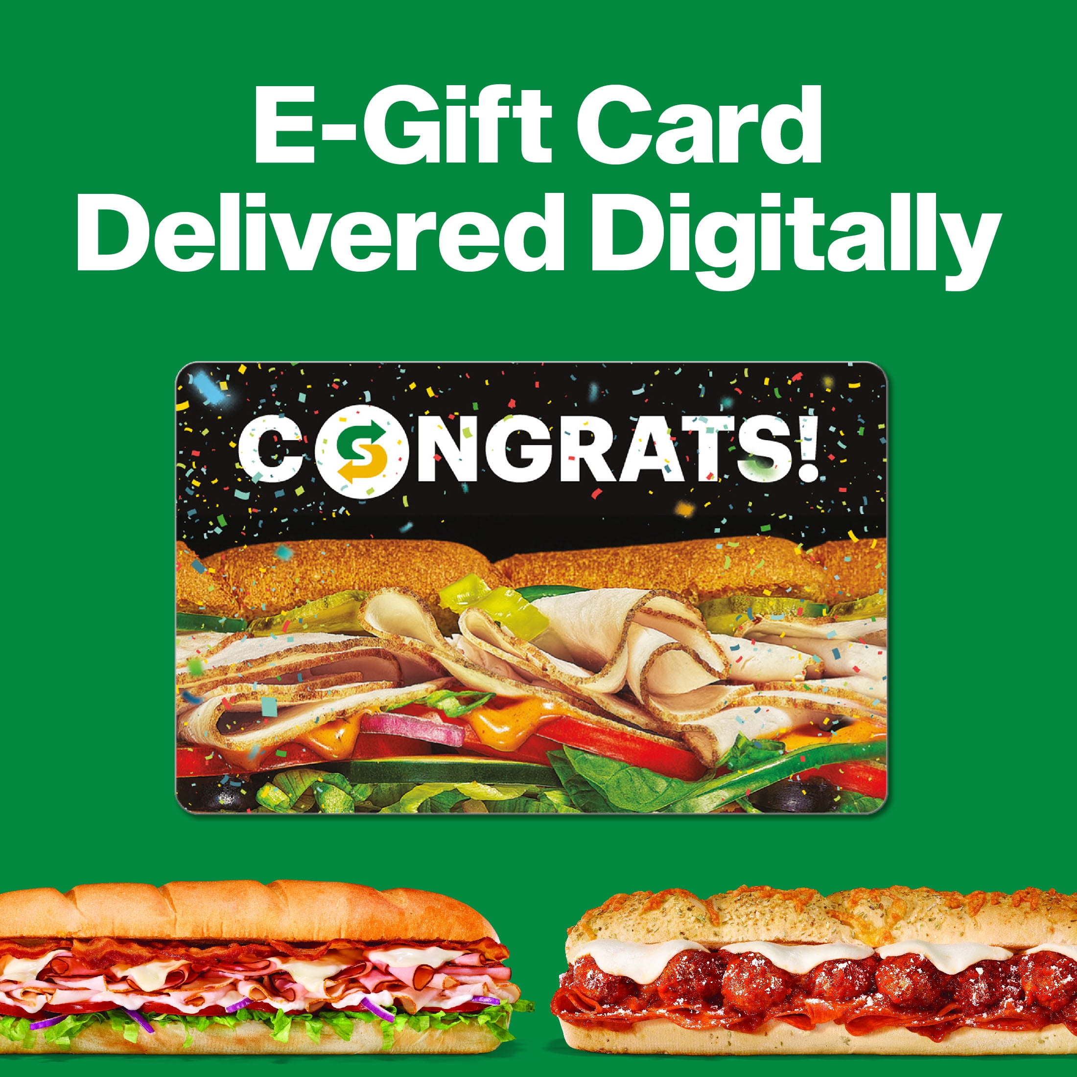 Subway $25 Congrats eGift Card [Email Delivery]