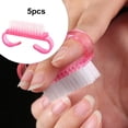 thumbnail image 3 of 5pcs / Set Cepillo De U?as Cepillos Para Ni?os Para DIY Nail Art Foot Nail Cleaner Pink Sunnimix Cepillo de uñas de agarre con mango, 3 of 8