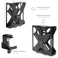 thumbnail image 4 of TEMOGU-Behind Monitor VESA Mount Designed for Dell OptiPlex Micro CPU, Monitor Arm Computer Holder, Concealed Back of Screen Mount with Desk Clamp Option, Black, Mount-DLMM1, 4 of 4