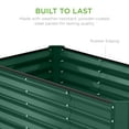 thumbnail image 6 of Best Choice Products 4x2x2ft Outdoor Metal Raised Garden Bed, Planter Box for Vegetables, Flowers, Herbs - Dark Green, 6 of 8