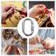 thumbnail image 2 of unbranded 2Ud Ovalados Plateados Para Collar Con Resorte Para Pulseras Y Llavero En Casa, 2 of 8