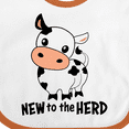 thumbnail image 4 of Inktastic New to the Herd Cute Cow Boys or Girls Baby Bib, 4 of 4