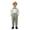 R49-Green, variant on RMGVDSD Toddler Baby Boys Clothes Set Formal Long Sleeve Dress Shirt with Bowtie Suspender Pants Outfit Sets for Birthday Wedding Party 18-24 Months