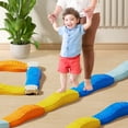 thumbnail image 4 of Balance Beam and Stepping Stones for Kids - Non-Slip, Colorful Balance Beam Set for Sensory Play, Coordination & Motor Skills, Toddler Obstacle Course Toy, 4 of 9