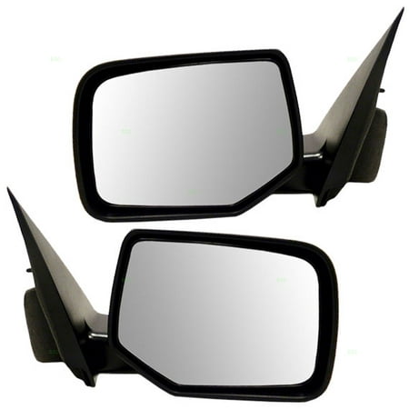 Driver and Passenger Power Side View Mirrors Heated Textured  Replacement for Ford Mercury Hybrid SUV 9L8Z17683CA