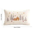 thumbnail image 3 of Christmas Tree Pillow Cover 12 x 20 Inch, Xmas Decorations, Soft Plush Faux Fur Holiday Winter Decorative Throw Pillows for Sofa Bedroom Bed Home Décor(E), 3 of 6