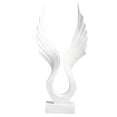 thumbnail image 5 of WHAMVOX 1pc White Angel Wing Resin Tabletop Sculpture for Living Room Bedroom Wine Cabinet Decoration, 5 of 8