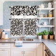 thumbnail image 6 of Kitchen Window Curtains Valance and Tier Set, Abstract Marine Life Starfish Rod Pocket Tier Curtain Valance Set, Summer Conch Beach Light Filtering Cafe Curtains for Bedroom Living Room, 6 of 9
