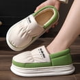 thumbnail image 3 of Nuevas zapatillas gruesas de algodón de invierno 2024 con tacón para hombres, parejas, ropa interior cálida para exteriores, zapatos de algodón para mujeres, 3 of 5