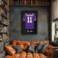 thumbnail image 2 of Daunte Culpepper Minnesota Vikings Framed 14" x 20" Retired Jersey Art Print, 2 of 3