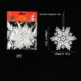thumbnail image 2 of CuiLiyq Plastic Glitter Snowflake Ornaments, for Christmas Tree and Winter Party Decorations, 2 of 5