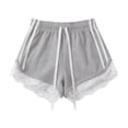 thumbnail image 4 of Uobin Women High Waist Shorts Lace Drawstring Shorts Casual Summer Beach Bottoms Athletic Short, 4 of 4