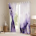 thumbnail image 3 of Manfei Modern Marble Black Out Curtains for Female, Purple Gold Watercolor Curtains Pack of 2 (42x63 Each), Abstract Ombre Bedroom Curtains, Window Curtains Decor, 3 of 6