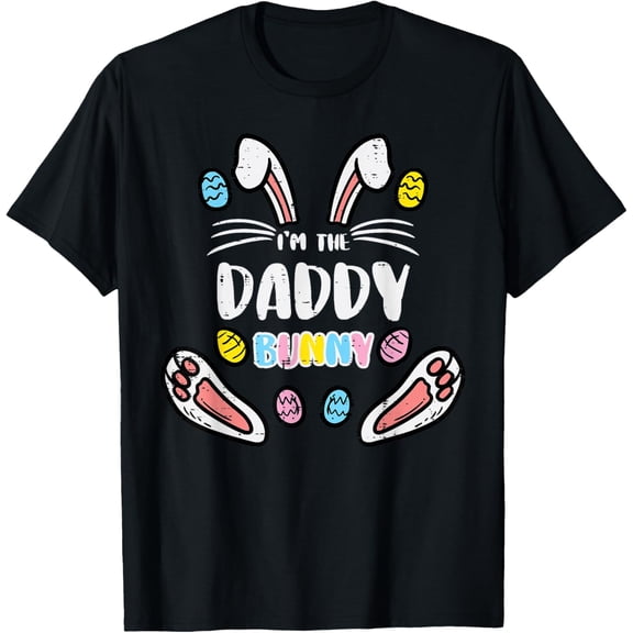 Im Daddy Bunny Rabbit Easter Family Matching Dad Papa Men T-Shirt