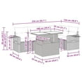 thumbnail image 2 of vidaXL Garden Sofa Set Black, Cream white, 2 of 6