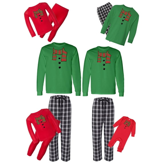 Awkward Styles Christmas Matching Pajamas Set Snowman Scarf Family Sleepwear Christmas Pajamas for Men Women Boys Girls Christmas Pajamas for Kids